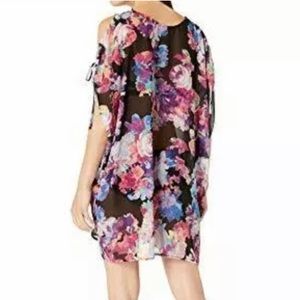 BAR lll women’s printed cold shoulder dress swim cover up